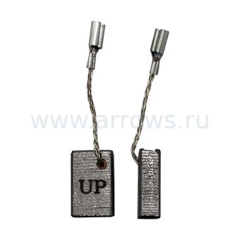 Щетка графитовая UNITED PARTS для METABO W750-115/W750-125/WE9-125Q (аналог 316046900/316098370)  5х10х15,5мм АВТОСТОП