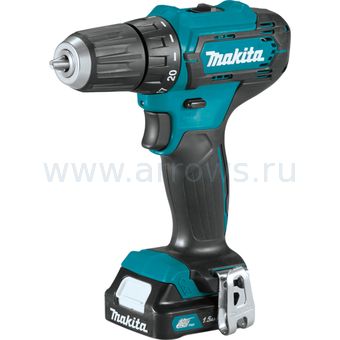 Дрель аккумуляторная безударная MAKITA DF333DWYE (12V, 30Нм, 2акб 1,5Ач, кейс)