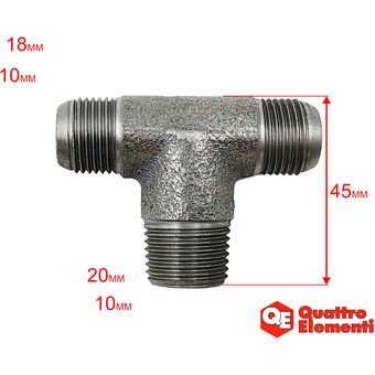 Патрубок QUATTRO ELEMENTI BW-470-60(100) тройник (770-292-033)