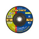 Круг лепестковый шлифовальный ПРАКТИКА 180 х 22 мм Р80 (1шт.) серия Профи (032-416)