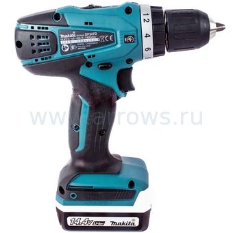 Дрель аккумуляторная безударная MAKITA DF347DWE (14.4V, 30Нм, 2акб 1,5Ач, кейс)