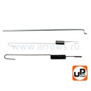 Пружины UNITED PARTS тяги регулятора 168F/170F GX160/GX200 (комплект: 2 пружины, 1 тяга)