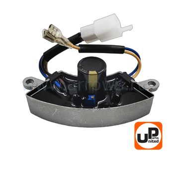 Блок AVR UNITED PARTS для генератора 2 кВт, 1Ф, полукруглый, алюм. корпус, провода 4+2