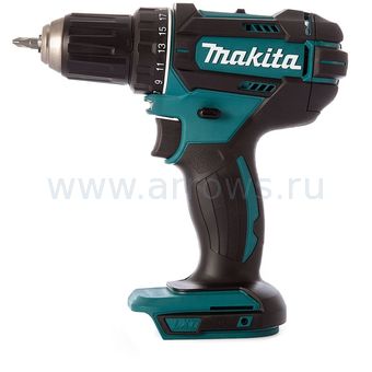 Дрель аккумуляторная безударная MAKITA DDF482SYE (18V, 62Нм, 2акб1,5 Ач, кейс)