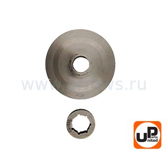 Чашка сцепления UNITED PARTS 0.325"-7 для бензопил 38/45/58 куб.см. (Китай) (Без подшипника)