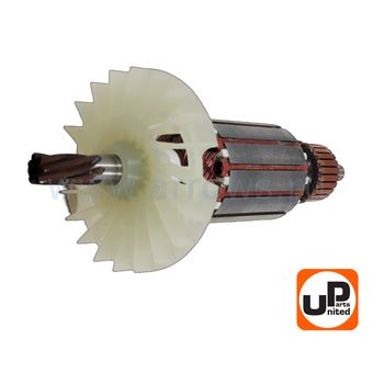 Якорь UNITED PARTS для BOSCH GBH2400 / GBH2-26E/RE/DE/DRE/DFR/DBR 7-зубьев (аналог 1614010709)