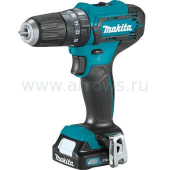 Дрель аккумуляторная ударная MAKITA HP333DWAE (10.8V, 30Нм, 2акб 2Ач, кейс)