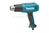 Строительный фен MAKITA HG6030K (1800 Вт, 50,300,600*C,250/500л/мин,4 насадки, 0,57 кг, кейс)